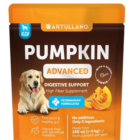 8oz,Pumpkin for Dogs - Pumpkin Powder for Dogs Digestive Support - Natural Fiber