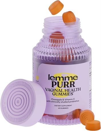Lemme Purr Vaginal Probiotic Gummies for Women 60 Count