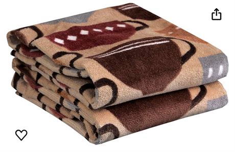 T-fal Textiles Kitchen Towel, 2 Pack, Coffee