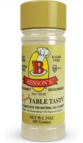 Benson’s - Table Tasty Salt Substitute, Salt-Free Gourmet Se