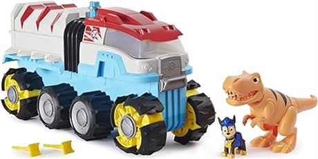 Paw Patrol, Dino Rescue Dino Patroller Motorized Team Vehicle with Exclusive Cha