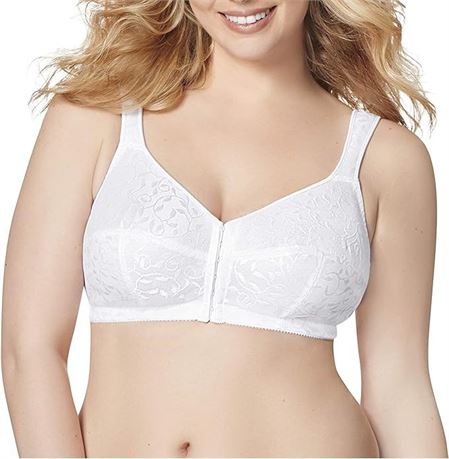 Just My Size Womens Easy on Front Close Wirefree Bra - 42C