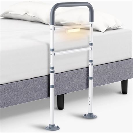 CanFord Bed Rails for Elderly Adults Safety - with Motion Light, Bed Assist Rail