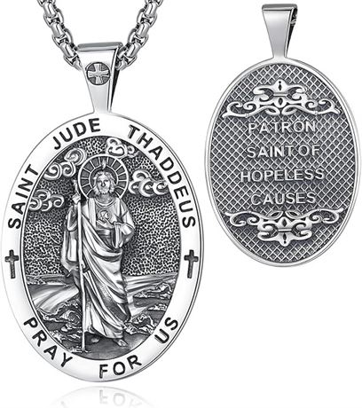 Vito Seal of Seven Archangels Necklace for Women Men, 925 Sterling Silver
