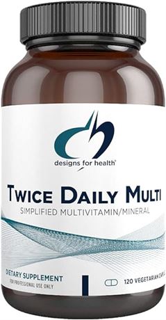 Designs for Health - Twice Daily Multi, 120 Vegetarian Capsules
