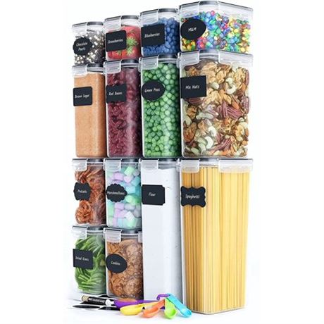 Food Storage Containers Set for Kitchen Organization 14 Pack