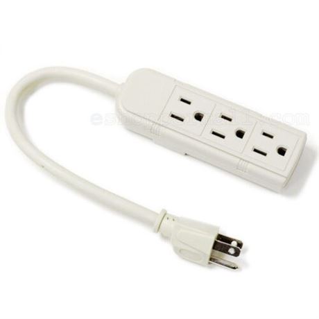 3-Prong Indoor Extension Cord Power Strip