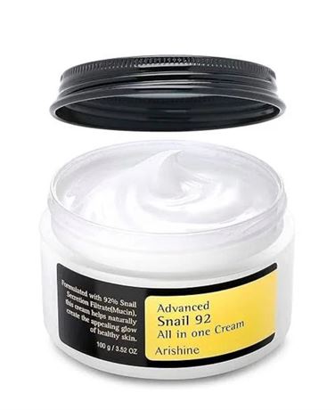 100ml, ARISHINE Snail Mucin Serum, Snail Mucin Moisturizer Face Cream For Women
