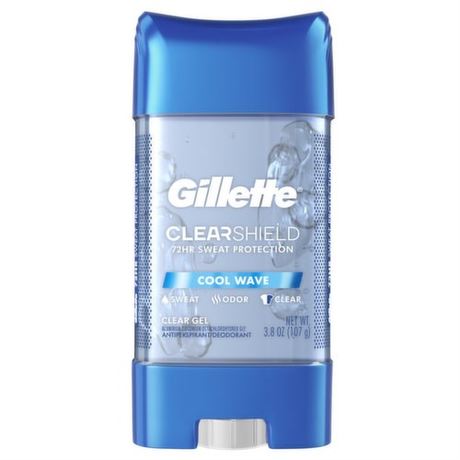 3 pack - Gillette Antiperspirant and Deodorant for Men, Clear Gel, Cool Wave