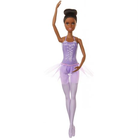 Barbie Ballerina Doll in Purple Tutu with Black Hair Bro...