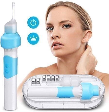 Ear Wax Removal Kit, Electric Ear Cleaner,Vacuum Ear Wax Remover with LED Light