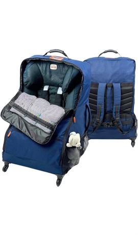 Car seat Travel Bag with Wheels and Backpack - Padded car seat Travel Bag - Dura