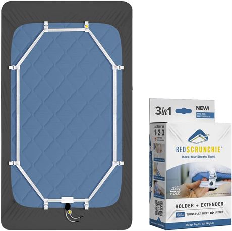 Bed Scrunchie 360 Degree Sheet Tightener Holder/Extender Straps