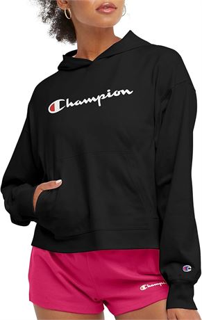 L, Champion Womens Cotton Sweatshirt, Hoodie for Women, 100% Cotton, Midweight S