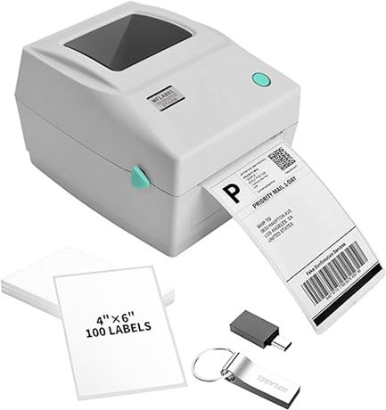 Label Printer 4x6 Thermal Printer, Commercial Direct Ther...