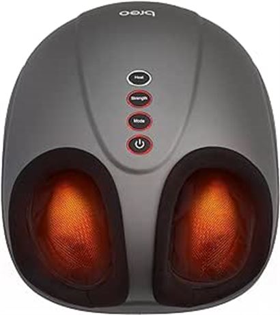 Breo Foot Massager with Heat, Deep Tissue Kneading...