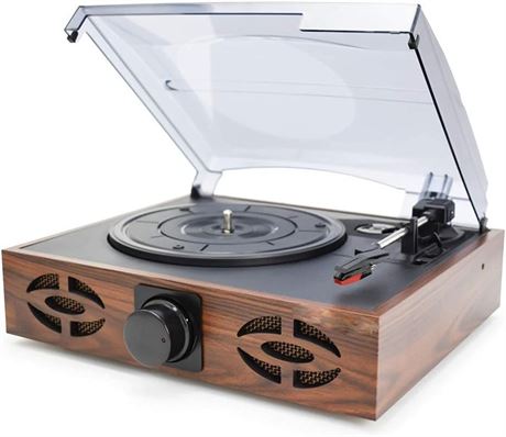 LoopTone Turntable Players Vinyl Record Phono 33/45/78 RPM Retro Classic Modern