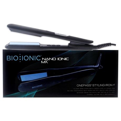 Onepass Nanoionic MX Styling Iron - Black ST-OP-1.0-LM by Bio Ionic for Women -
