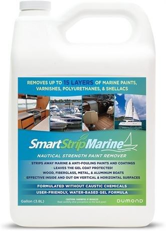 Smart Strip Marine Paint Remover -For Wood, Fiberglass, Metal, & Aluminum Boats