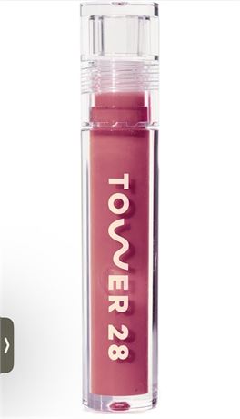 Tower 28 ShineOn Milky Lip Jelly, SESAME, Non-Sticky Lip Gloss, Milky Mauve Pink