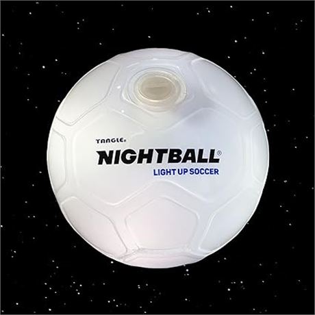 Size 5 - Tangle Nightball Soccer - White