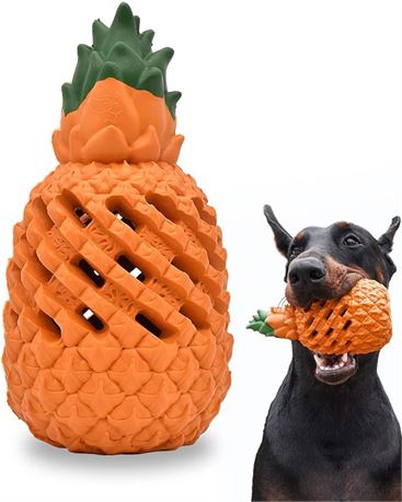 Large, PETOPIA Dog Toys for Aggressive Chewers,Pineapple Dog Chew Toys,Large