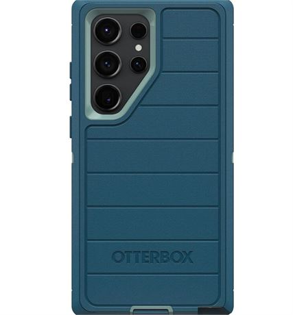 OtterBox Galaxy S23 Ultra Only - Defender Series Case - Manoeuvre Blue, Rugged &
