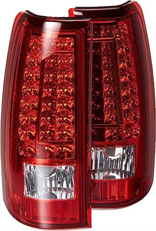Xtune ALT-ON-CS03-G2-LED-RC Tail Light (Chevy Silverado 1500-2500 RED CLEAR PAIR