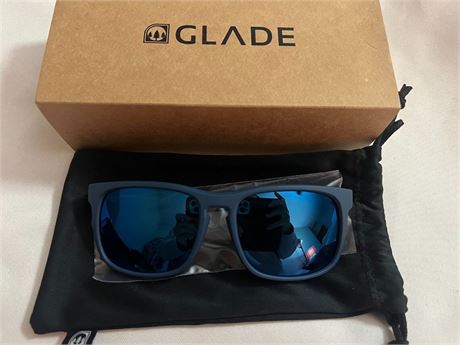 Glade Townie Matte Blue Mirrored Blue Polarized Lenses Sunglasses