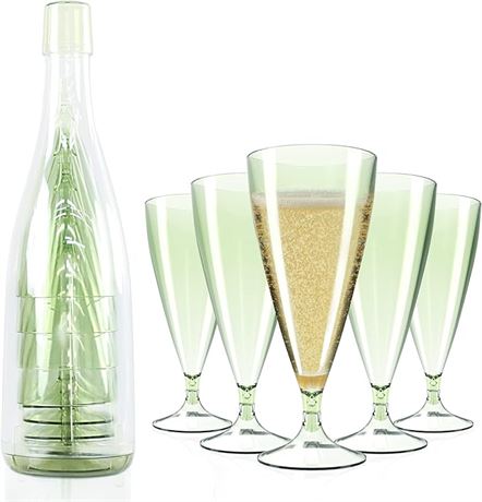 Zonbaizey Champagne Flute with Outer Cup 5 Stemless plas...