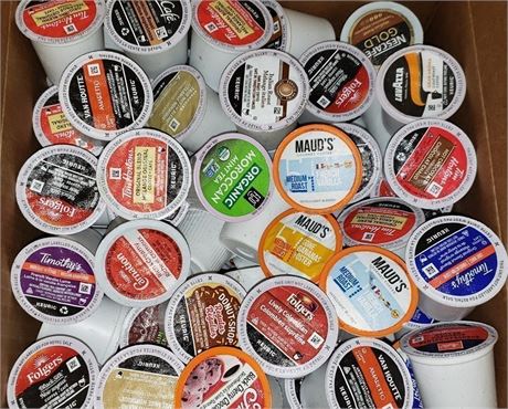120 Mixed KEURIG K-Cups Coffee, Hot Chocolate ETC Image Is Example Only**NOTE**