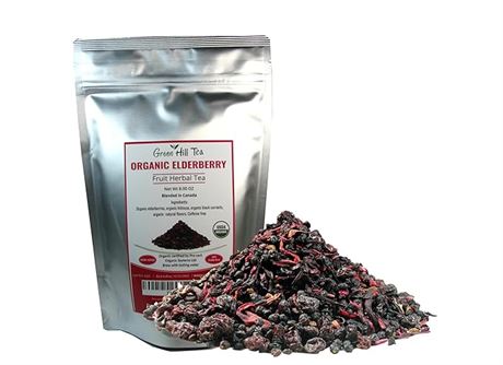 8 OZ- Elderberry Fruit Herbal Tea, A natural tea known for its Medicinal propert