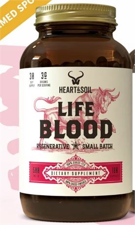HEART&SOIL Lifeblood IMPROVE YOUR CARDIOVASCULAR HEALTH.180 CAP