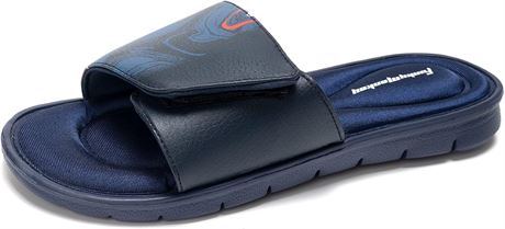 SIZE: 10 FUNKYMONKEY Memory Foam Sandals for Men, Outdoor Adjustable Comfort Gra