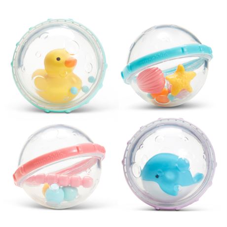 Munchkin® Float & Play Bubbles™ Baby Bath Toy Unisex 4 Months+ 4 Pack