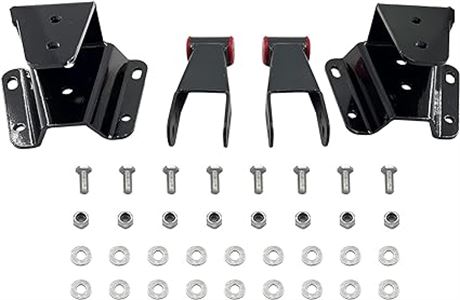 4" Rear Drop Lowering Hanger Shackle Kit Compatible with 1965-1972 Ford F100 2WD