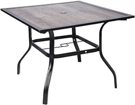 Luckyberry Square Backyard Bistro Table Patio Dining Table ...