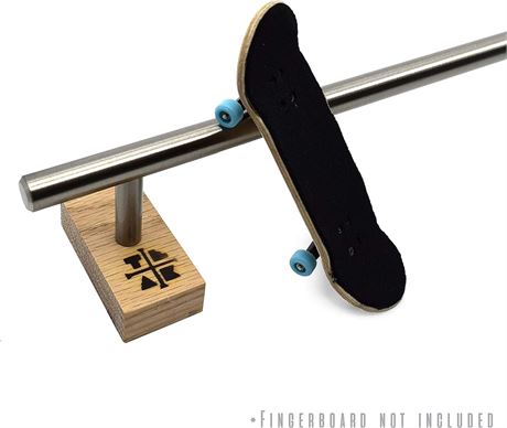 Round Fingerboard Rail -Standard Edition -Silver Colorway - 10" Long, 1.75" Tall
