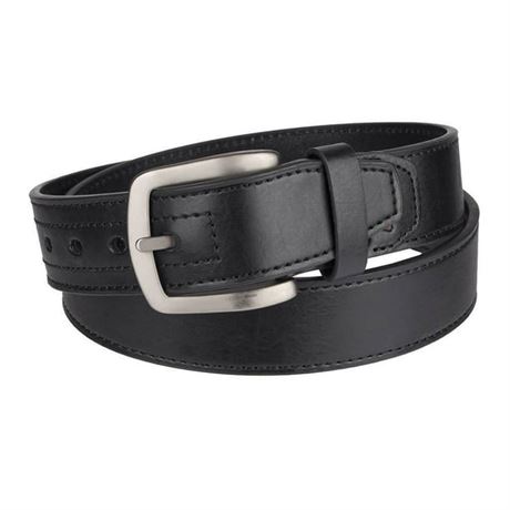 SIZE: 42 - Genuine Dickies Men's 38 mm Industrial Strength Black Leather Belt