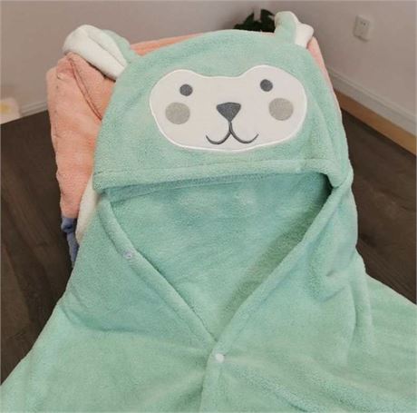 Size-1-3yrs, BLUEJR Baby Toddler Hooded Rabbit Towel Bathrobe Blanket, Baby Hood
