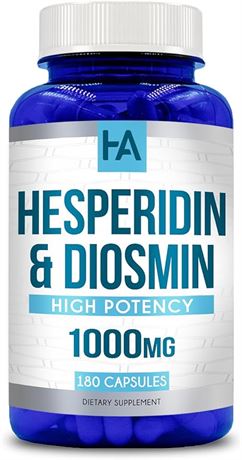 (180 Vegetarian Capsules) Hesperidin Plus 1000mg Per Serving