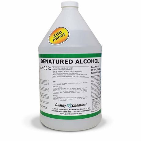 Quality Chemical's Denatured Alcohol 200-Proof Ethyl Alcohol - for Cleaning