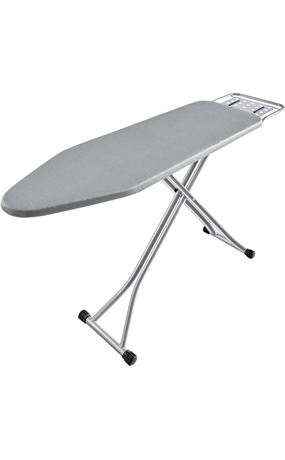 BKTD Ironing Board with Sturdy Steel Frame, Heat Resistant Cover Iron Board with