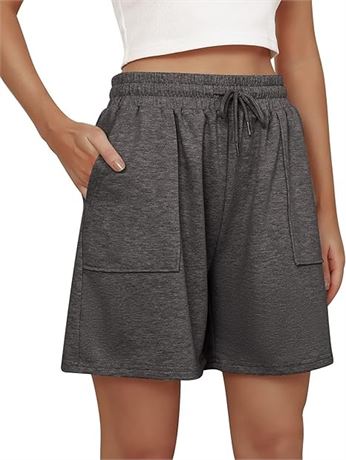 XL, Cowasto Womens Cotton Sweat Shorts Casual Summer Loose Athletic Short Drawst
