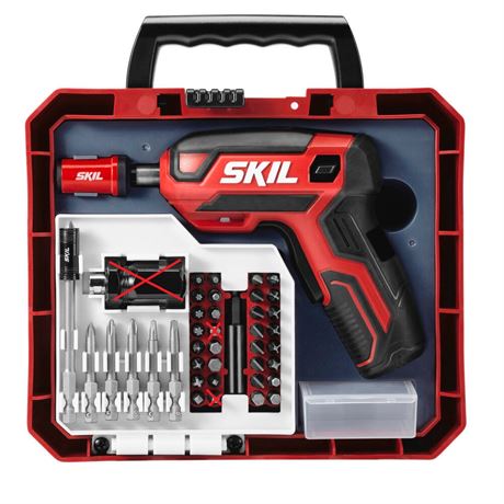 SKIL 4V Screwdriver Rechargeable with 39PC Bit Kit