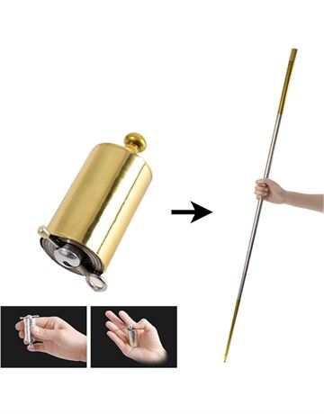 Telescopic Rod Creative Gold Hoop Magic Props Portable and Suitable for Family