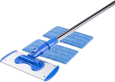 9" Flexible Mini Microfiber Mop System | Adjustable Stainless Steel *ISSUE*