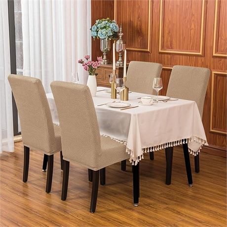 subrtex Dining Room Chair Slipcovers Parsons Chair Covers Set of 4