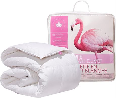 Twin Size - Canadian Down & Feather Co. - All Season Weight White Down Duvet