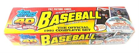 1991 Topps Baseball Factory Set (Holiday